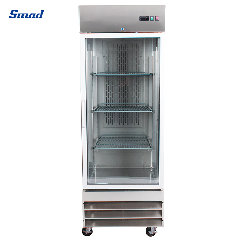 
Smad Glass Door Industrial Reach-In Refrigerator with Self-Closing glass doors