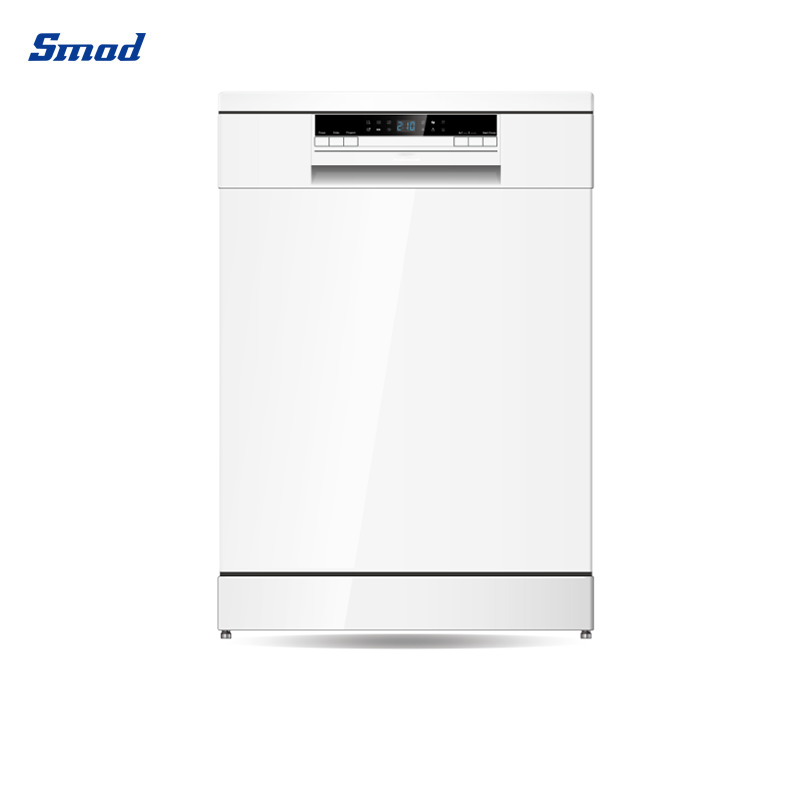 
Smad 14 Sets White Half Load Freestanding Dishwasher with 4 Temperature Level