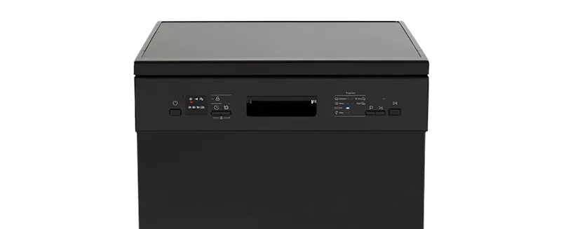 
Smad Black Stainless Steel Freestanding Dishwasher with Half load function
